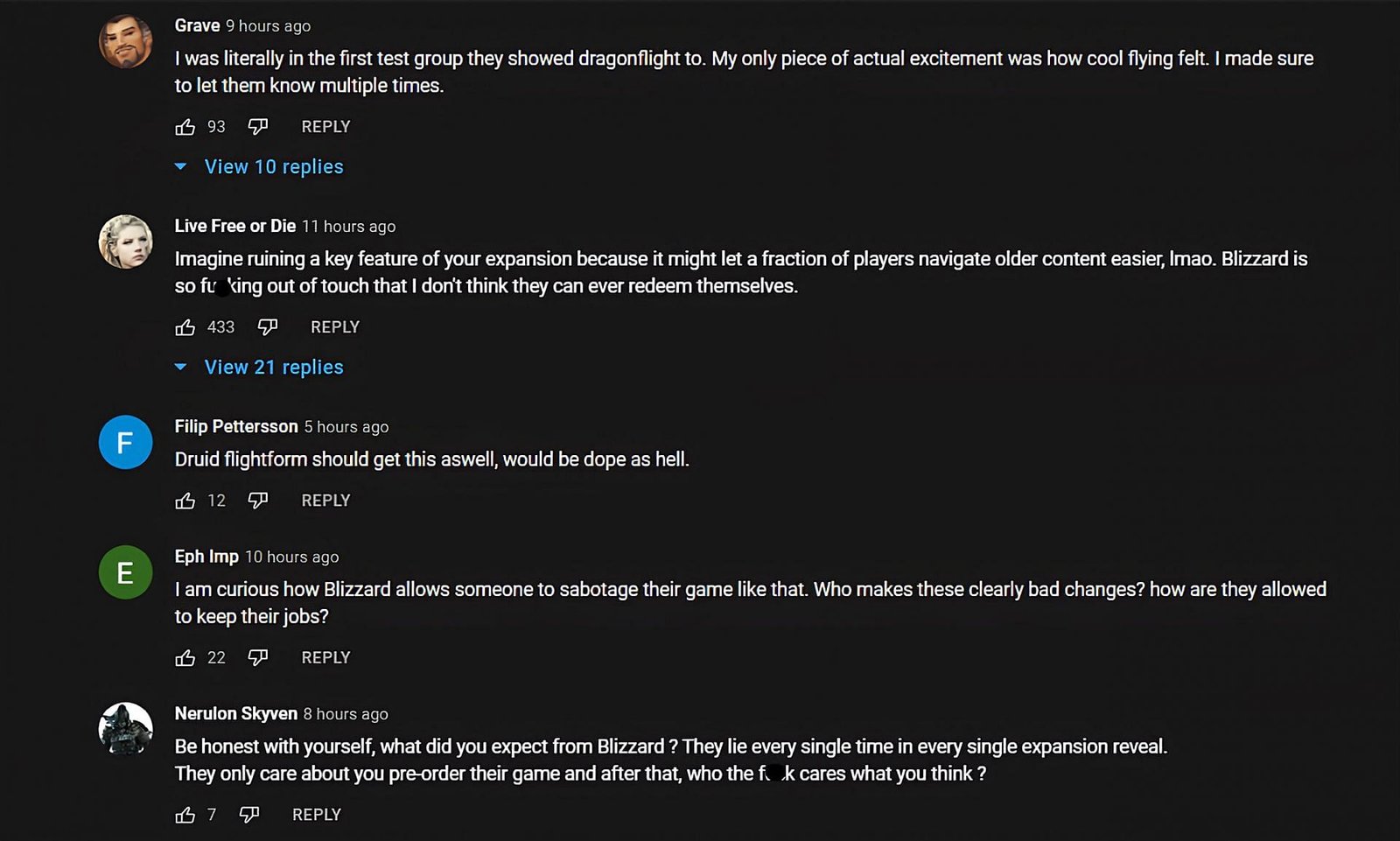 Fans interact with the Soar nerf (Image via Asmongold Clips / YouTube)